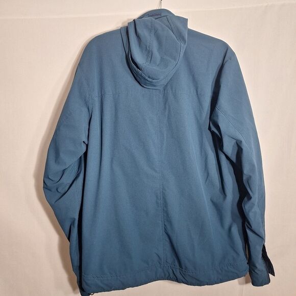 REI Mens Wind Breaker Jacket Hooded Blue Classic Preppy Large - Picture 7 of 15